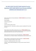 NU 665C Regis College Exam &ndash; Psychiatric Mental Health Nurse Practitioner &lpar;PMHNP&rpar; Clinical Competency Assessment