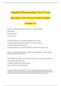 Nagelhout Pharmacology Test 3 Exam Questions And Answers Latest Update Graded A&plus;
