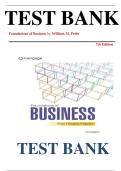 Test Bank for Foundations of Business 7th Edition by William Pride &lpar;Author&rpar;&comma; Robert Hughes &lpar;Author&rpar;&comma; Jack Kapoor &lpar;Author&rpar; &lpar;2025&sol;2026&rpar; &lpar;New Edition with All Chapters Covered&rpar; &lpar;Graded A&plus;&rpar;