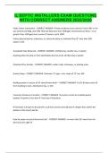 IL SEPTIC INSTALLERS EXAM QUESTIONS WITH CORRECT ANSWERS 2025&sol;2026