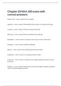 Chapter 20 NAA 100 exam with correct answers 