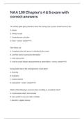 NAA 100 Chapter-s 4 & 5 exam with correct answers