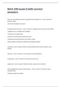 NAA 100 exam 2 with correct answers 
