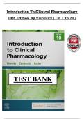 Introduction to Clinical Pharmacology 10th Edition by Visovsky &vert; Complete Chapter Summaries &lpar;Ch 1&ndash;20&rpar; &vert; Study Guide & Exam Prep