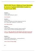 NRNP 6552 Week 6 Midterm Exam Questions & Answers Updated 2025&sol;2026 Graded A&plus; &vert; Actual Exam 100&percnt;