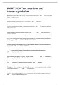 MGMT 3000 Test questions and answers graded A&plus;