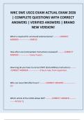 MKC SWE USCG EXAM ACTUAL EXAM 2026 &vert; COMPLETE QUESTIONS WITH CORRECT ANSWERS &vert; VERIFIED ANSWERS &vert; BRAND NEW VERSION&excl;