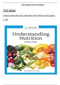 Full Test Bank &ndash; Understanding Nutrition&comma; 16th Edition by Whitney & Rolfes&comma; Chapters 1&ndash;20