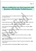 Alberta welding first year final important stuff  Questions with Detailed Verified Answers 