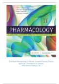 Test Bank Pharmacology A Patient- Centered Nursing Process Approach&comma; 11th Edition by Linda E&period; McCuistion Chapter 1-58 &lpar;Graded A&plus;&rpar;