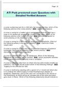 ATI Peds proctored exam Questions with  Detailed Verified Answers