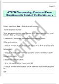 ATI PN Pharmacology Proctored Exam  Questions with Detailed Verified Answers