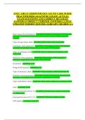ANCC ADULT GERONTOLOGY ACUTE CARE NURSE PRACTITIONER &lpar;AGACNP BC&rpar; EXAM &vert; ACTUAL EXAM QUESTIONS AND CORRECT DETAILED ANSWERS &lpar;CORRECT VERIFIED ANSWERS&rpar; LATEST UPDATED VERSION 2025&sol;2026 &vert;ALREADY GRADED A&plus;&rpar;