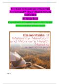 Test Bank&colon; Essentials of Maternity&comma; Newborn&comma; and Women&rsquo;s Health&comma; 6th Edition by Susan Ricci - All Chapters and Rationals Included &lbrack;2025&excl;&excl;&rsqb;