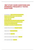 MQT STUDY GUIDE QUESTIONS AND ANSWERS&vert;&vert; FREQUENTLY TESTED QUESTIONS
