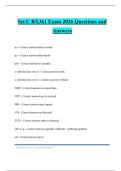 Set C RX361 Exam 2026 Questions and Answers
