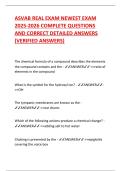 ASVAB REAL EXAM NEWEST EXAM  2025-2026 COMPLETE QUESTIONS  AND CORRECT DETAILED ANSWERS  &lpar;VERIFIED ANSWERS&rpar; 
