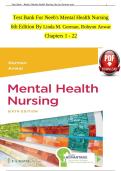 TEST BANK For Davis Advantage for Neeb's Mental Health Nursing&comma; 6th Edition By Linda M&period; Gorman&comma; Robynn Anwar&comma; Verified Chapters 1 - 22&comma; Complete Newest Version