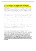 ONS ONCC Chemo Renewal 2025 Oncology Exams Questions and answers With complete solution new&excl;&excl;