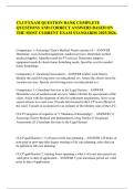 CLCP EXAM QUESTION BANK COMPLETE QUESTIONS AND CORRECT ANSWERS BASED ON THE MOST CURRENT EXAM STANDARDS 2025&sol;2026&period;