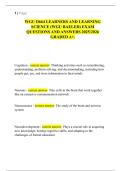 WGU D664 LEARNERS AND LEARNING SCIENCE &lpar;WGU BAELED&rpar; EXAM QUESTIONS AND ANSWERS 2025&sol;2026 GRADED A&plus;&period;