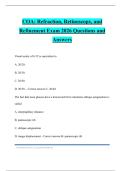 COA&colon; Refraction&comma; Retinoscopy&comma; and Refinement Exam 2026 Questions and Answers