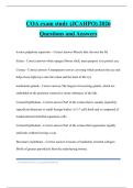 COA exam study &lpar;JCAHPO&rpar; 2026 Questions and Answers