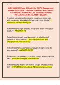 AHN 568 USA Exam 3 Health Hx&comma; CV&sol;PV Assessment  Newest 2025&sol; 2026 Complete Questions And Correct  Answers WITH RATIONALES &lpar;Verified Answers&rpar;  &vert;Already Graded A&plus;&vert;&vert;LATEST EXAM&excl;&excl;&excl; 