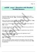 cs6250 - exam 1 Questions with Detailed  Verified Answers
