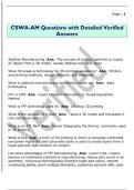 CSWA-AM Questions with Detailed Verified  Answers