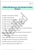 CSWA-AM Questions with Detailed Verified  Answers