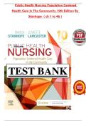Comprehensive Test Bank for Public Health Nursing&colon; Population-Centered Health Care in the Community&comma; 10th Edition &lpar;Chapters 1&ndash;46&rpar;