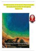 Test Bank Geosystems&colon; An Introduction to Physical Geography&comma; 5th Canadian Edition by Robert W&period; Christopherson Chapters 1 - 20