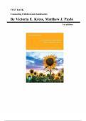 Counseling Children and Adolescents &lpar;1st Edition&rpar; &ndash; Victoria E&period; Kress &vert; Complete Test Bank &lpar;Chapters 1&ndash;19&rpar;