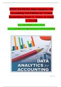 TEST BANK For Data Analytics for Accounting&comma; 3rd Edition by Vernon Richardson&comma; Verified Chapters 1 - 9&comma; Complete Newest Version