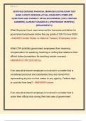 CERTIFIED DEFENSE FINANCIAL MANAGER &lpar;CDFM&rpar; EXAM TEST  BANK LATEST 2025&sol;2026 ACTUAL EXAM WITH COMPLETE  QUESTIONS AND CORRECT DETAILED ANSWERS &lpar;100&percnt; VERIFIED  ANSWERS&rpar; &vert;ALREADY GRADED A&plus;&vert; &vert;&vert;PROFESSOR VERIFIED&vert;&vert;  &vert;&vert;BRANDNEW&excl;&excl;&excl;&vert;&vert;