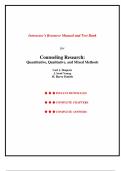 Counseling Research&colon; Quantitative&comma; Qualitative&comma; and Mixed Methods &ndash; 2nd Edition &lpar;Carl J&period; Sheperis&rpar; &ndash; Instructor&rsquo;s Resource Manual and Test Bank &ndash; Chapters 1&ndash;18