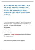 N215 COMMUNITY AND MANAGEMENT HESI EXAM WITH COMPLETE QUESTIONS AND CORRECT DETAILED ANSWERS FROM A VERIFIED SOURCE &vert;BRAND NEW VERSION 2025&sol;2026 