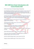 MKC SWE Exam Study Guide Question with Correct Answers 2025