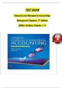 Test Bank for Horngren&rsquo;s Financial and Managerial Accounting&colon; Managerial Chapters&comma; 7th Edition &lpar;Tracie L&period; Miller-Nobles&rpar; &vert; Verified 2025&sol;2026 Update 