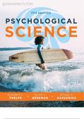TEST BANK for Psychological Science&comma; 7th Edition by Phelps & Berkman&comma; All 15 Chapters Covered&comma; Verified Latest Edition