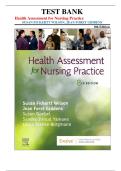 Health Assessment for Nursing Practice Test Bank &vert; 8th Edition by Wilson & Giddens