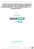 Test Bank for Medical-Surgical Nursing&comma; 7th Edition by Adrianne Dill Linton&comma; Mary Ann Matteson&vert;&vert;ISBN NO-10 0323554598&vert;&vert;ISBN NO-13 978-0323554596&vert;&vert;Chapter 1-63 &vert;Complete Guide A&plus;