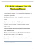 WGU - D094 &ndash; Assessments Exam 2026 Questions and Answers