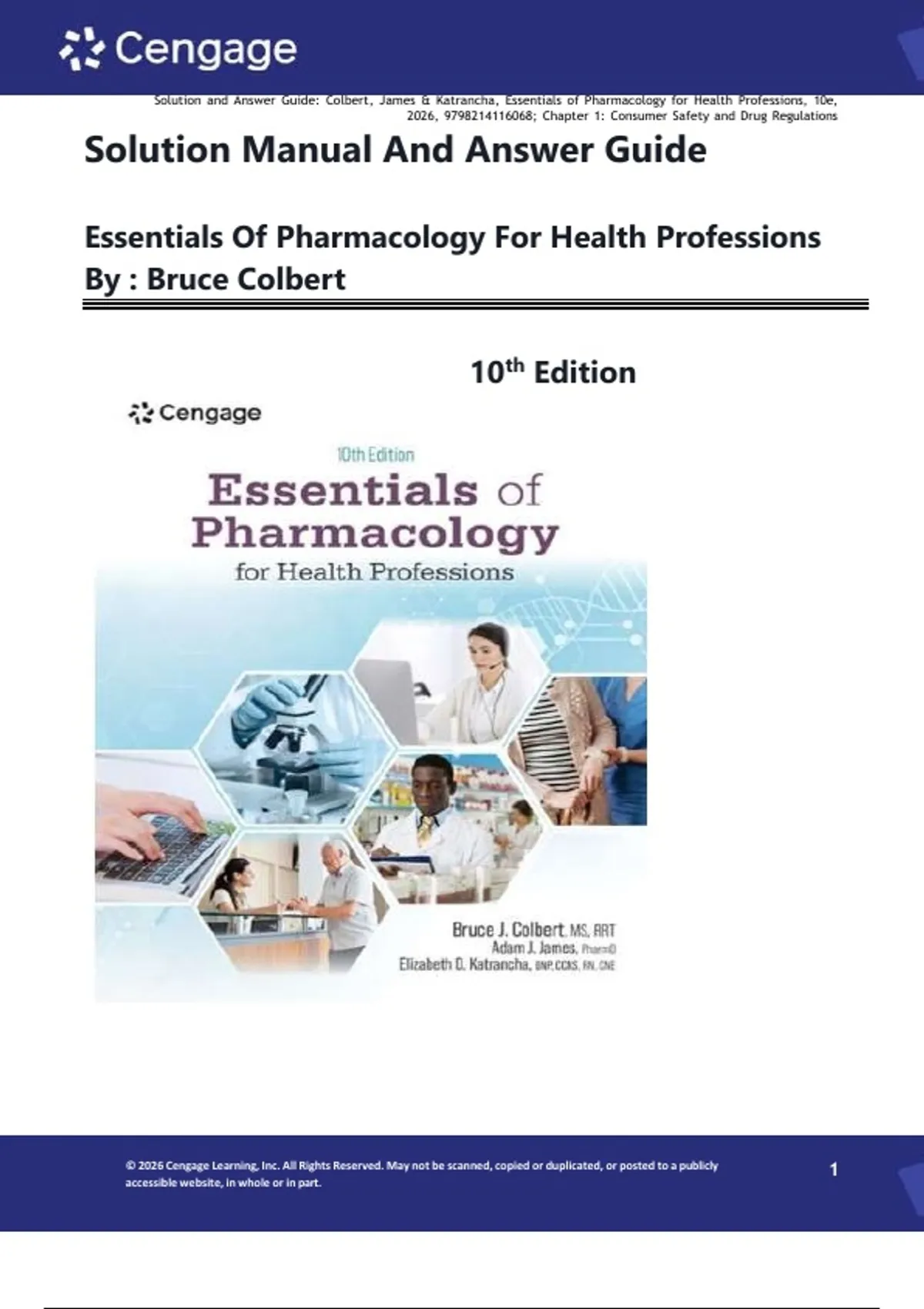 Solution Manual And Answer Guide For Essentials of Pharmacology for ...