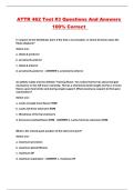 ATTR 462 Test &num;3 Questions And Answers 100&percnt; Correct 