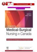 Test Bank for Lewis's Medical-Surgical Nursing in Canada&comma; 5th Edition&lpar;Tyerman&comma; 2023&rpar;&comma; Chapter 1-72 &vert; All Chapters