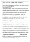MGMT 3600 EXAM -1 QUESTIONS & ANSWERS