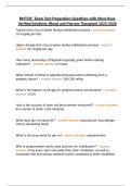 BMTCN&reg; Exam Test Preparation Questions with Must-Have Verified Solutions&semi; Blood and Marrow Transplant 2025&sol;2026