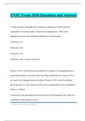 ENPC Exam 2026 Questions and Answers